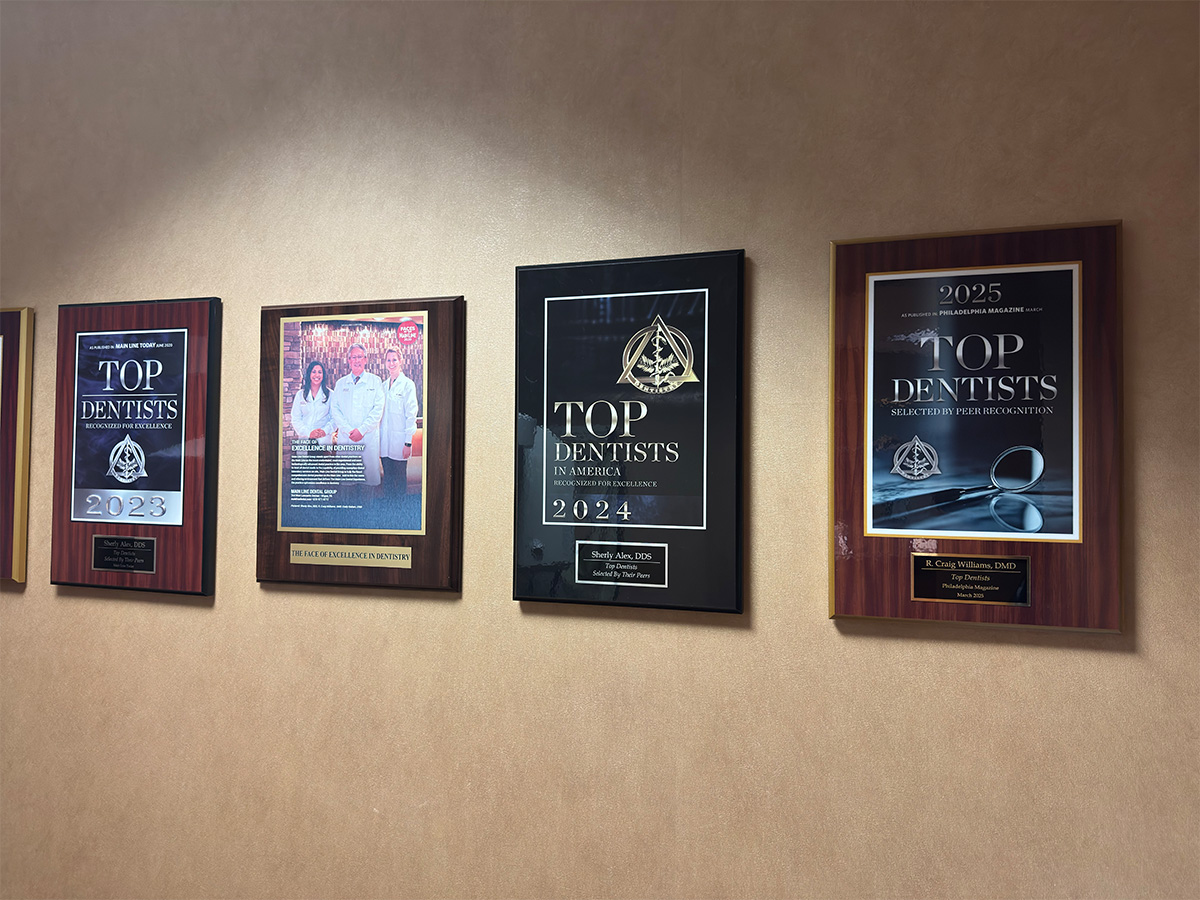 Wall of fame of top rated dentistry awards